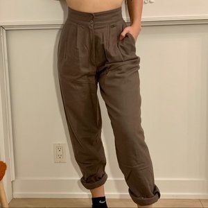 Vintage High-waisted Wool Pant